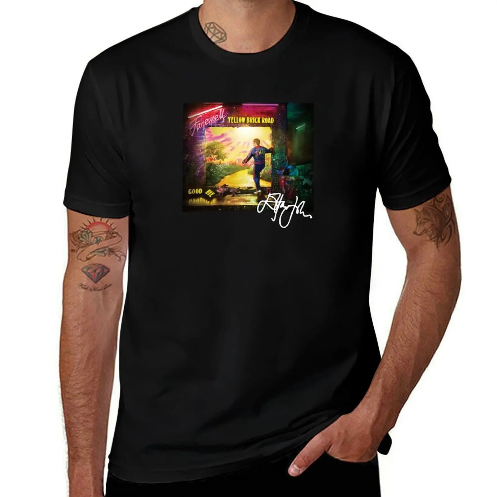 élton Jóhn Farewell Tour Yellow Brick Road The Final Tour 2022 T-Shirt Dry Fit Running Short Sleeve Top T-Shirt