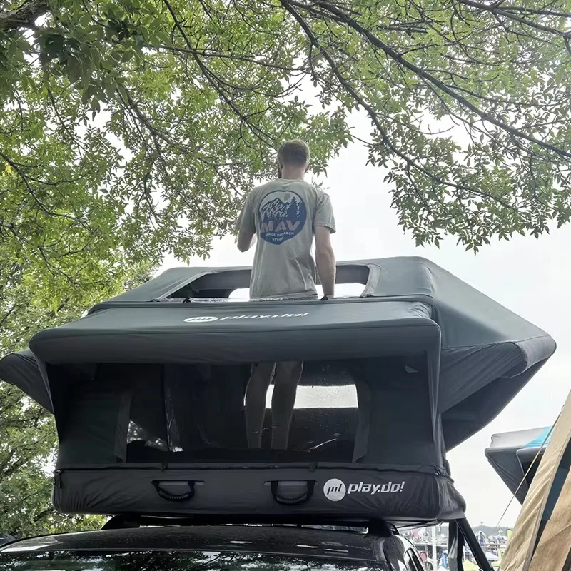

【Popular】Overland Car Roof Tent SUV Camping Roof Top Camper with Annex Tent for Sale