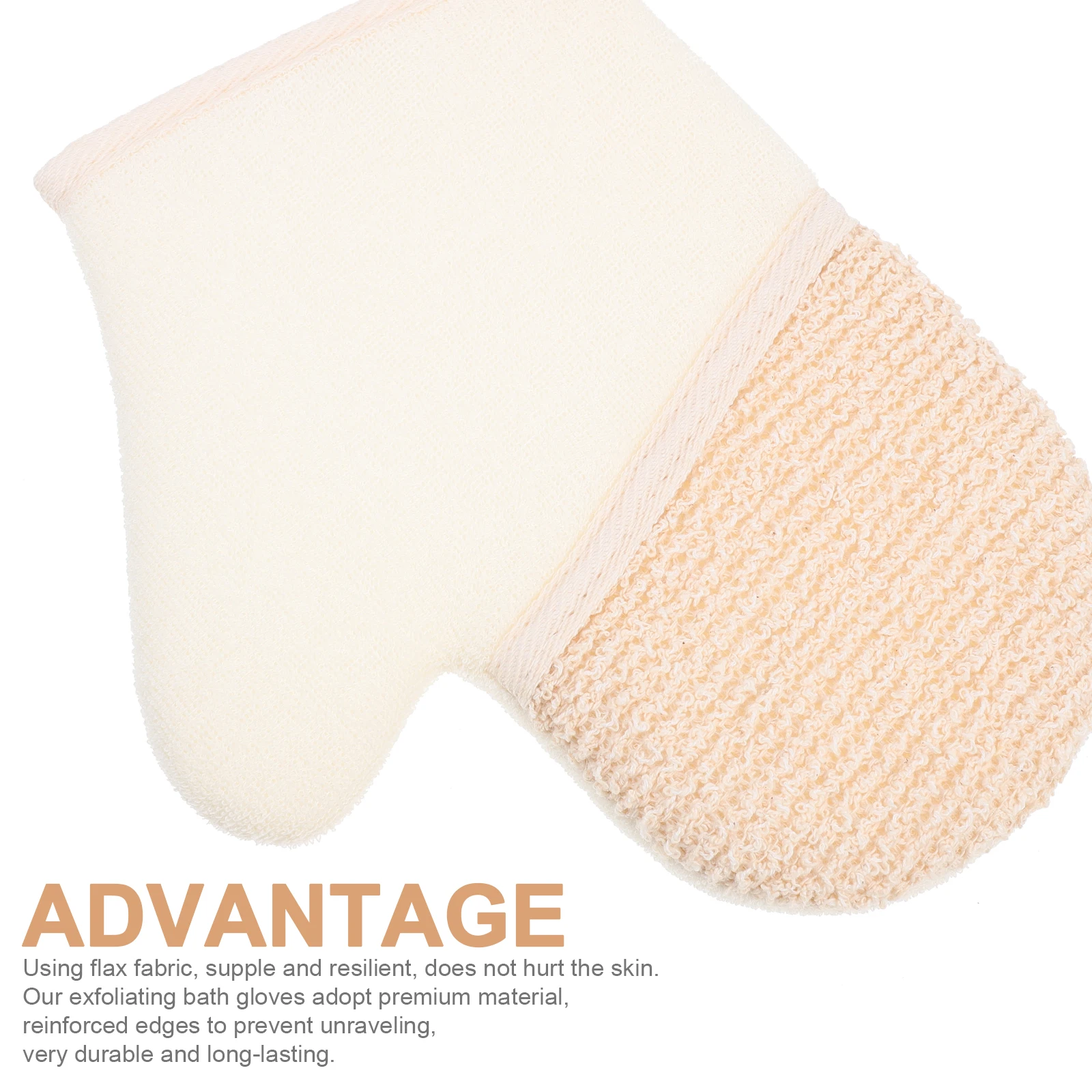 

2pcs Exfoliating Bath Premium Body Scrub Gloves Sturdy Durable Shower Rubbing Gloves For Home Travel Bath Towels Body Washing