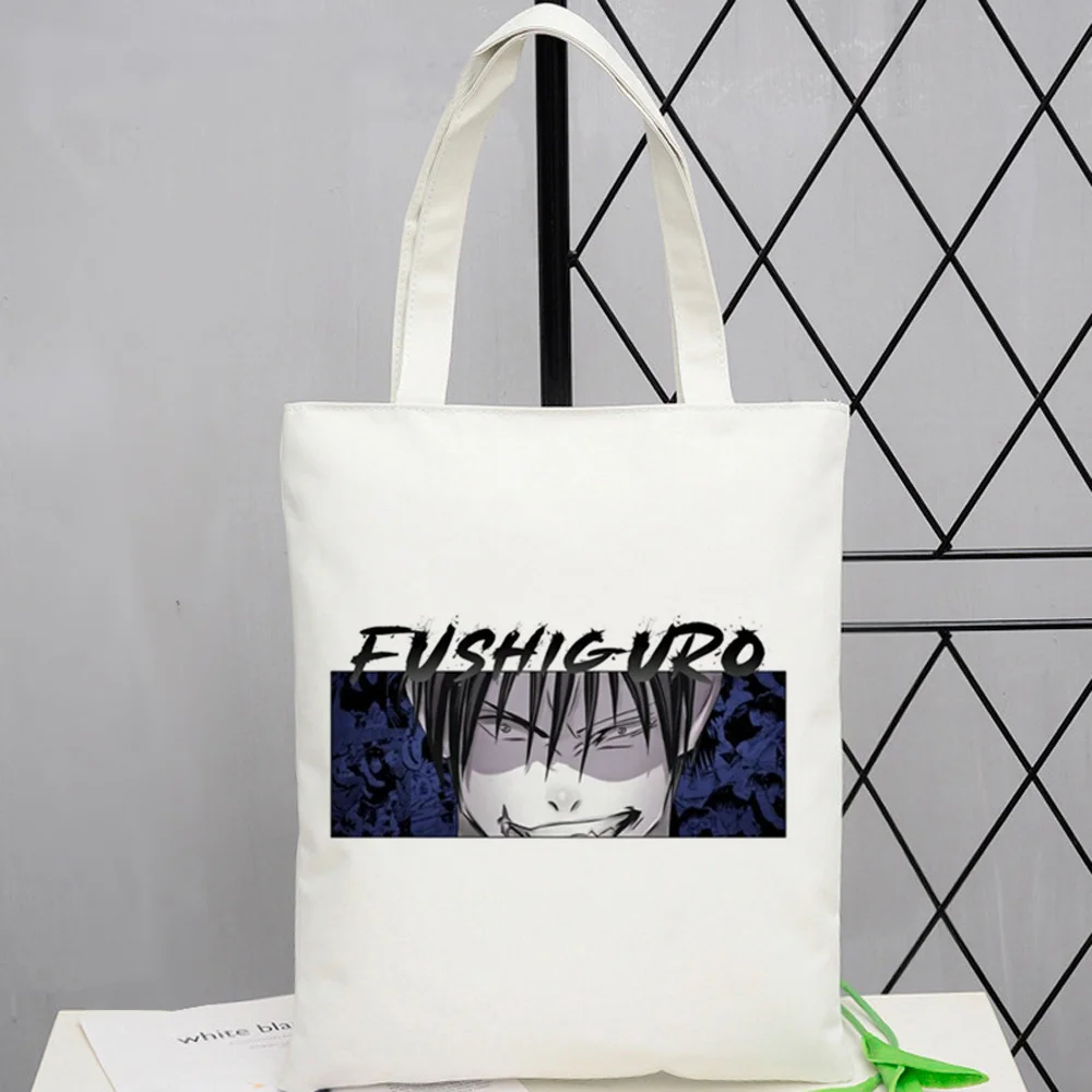 Toji Fushiguro tote bag shopper reusable y2k grocery woman