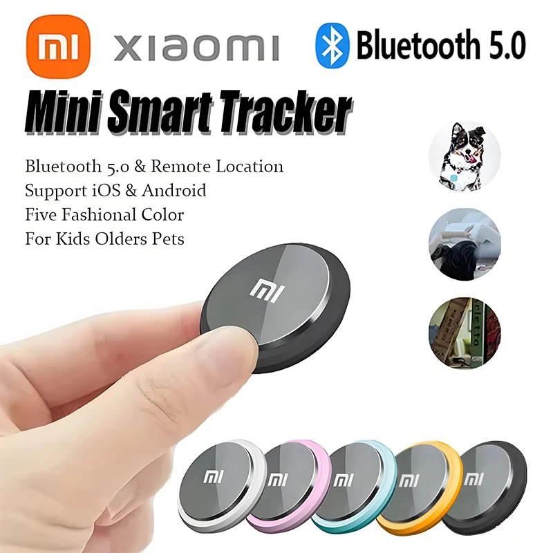 XIAOMI Mini GPS Tracker-apparaat Slimme anti-verloren herinnering voor huisdieren Tas Portemonnee Bluetooth Draagbare Finder Air Tag Tracking Locator