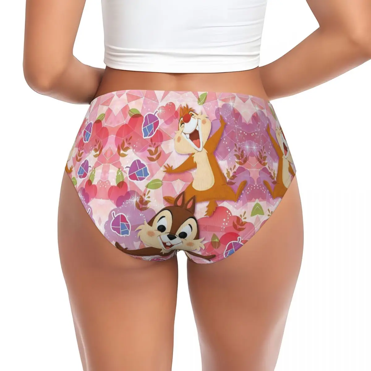 Mutandine da donna personalizzate con Chip 'n' Dale mutandine traspiranti slip intimo