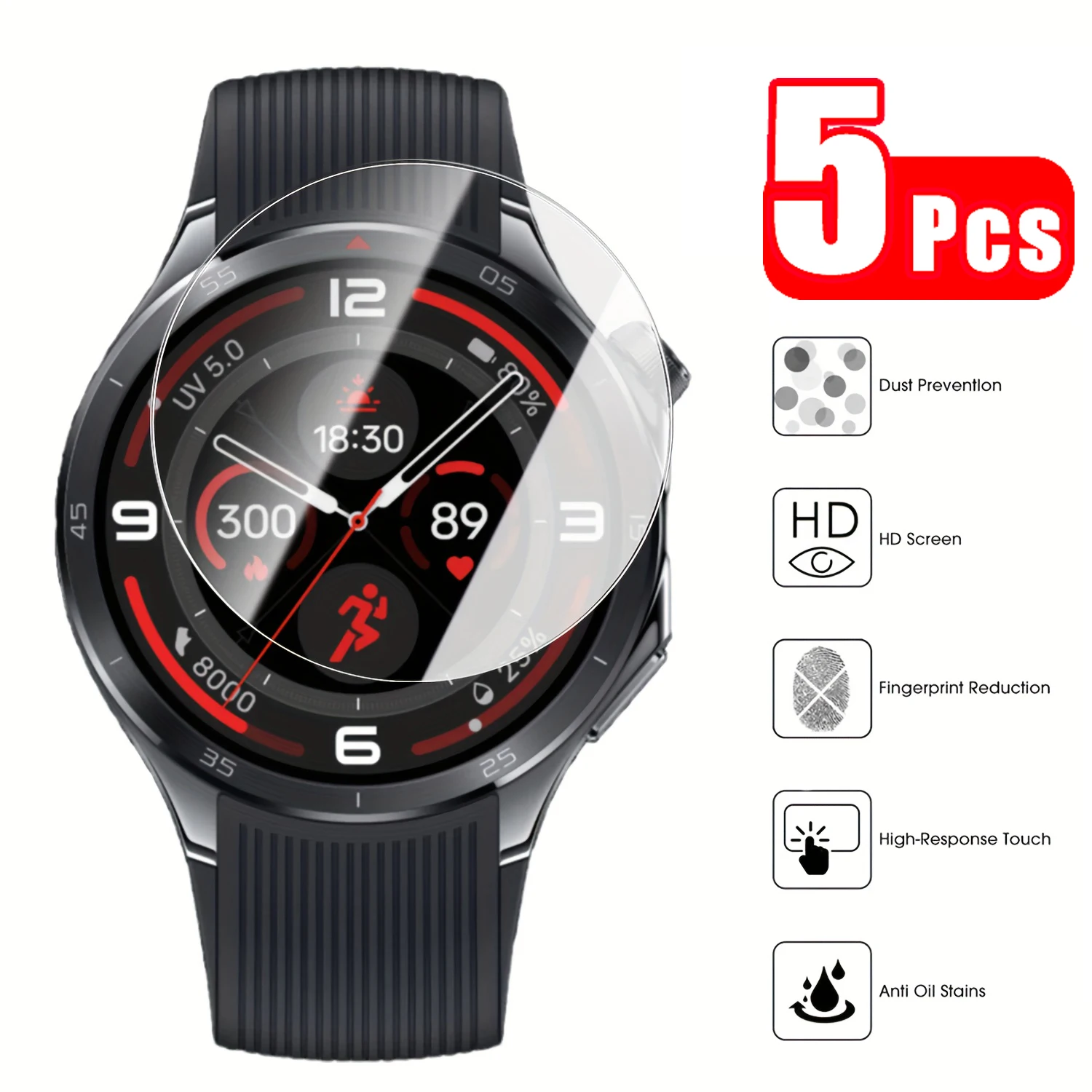 5Pcs Tempered Glass… - image