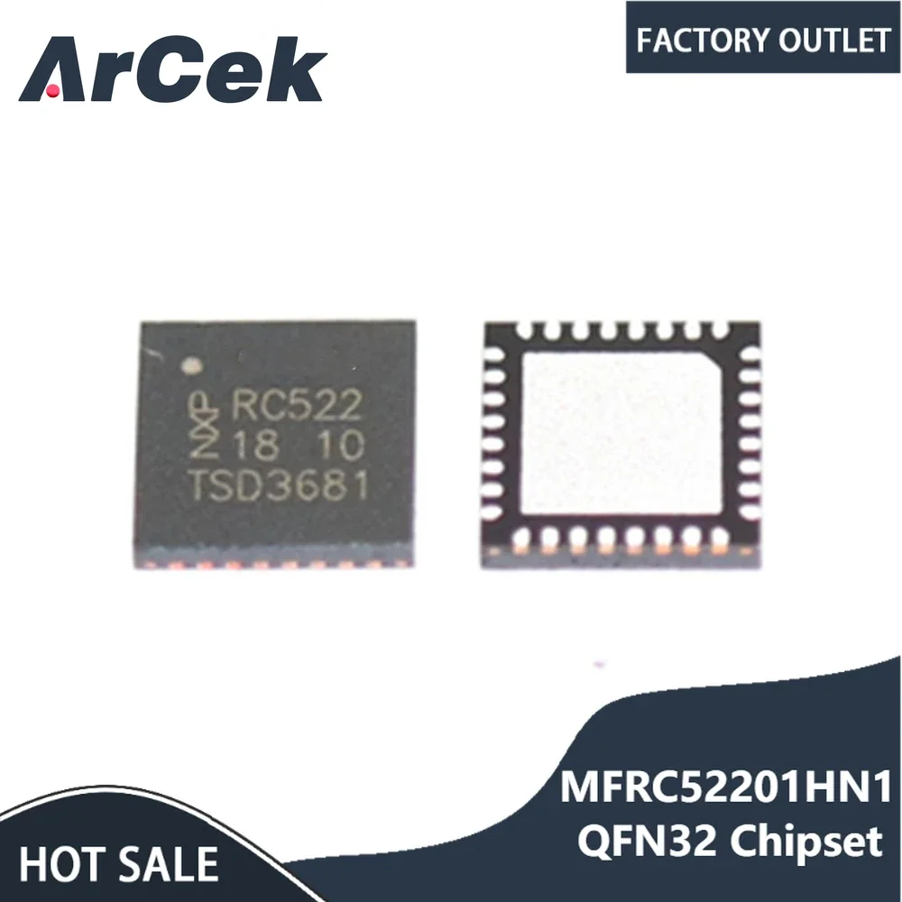 Contactless Reader IC MFRC522 RC522 MFRC52201HN1 QFN32 Chipset Made in China chip