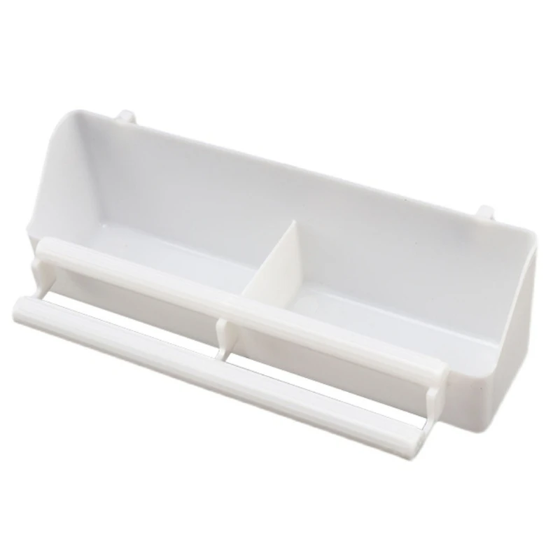 F92B Parrot Birds Plastic Feeding Bowl Poultry Feeder Bird Seed Feeding Dish