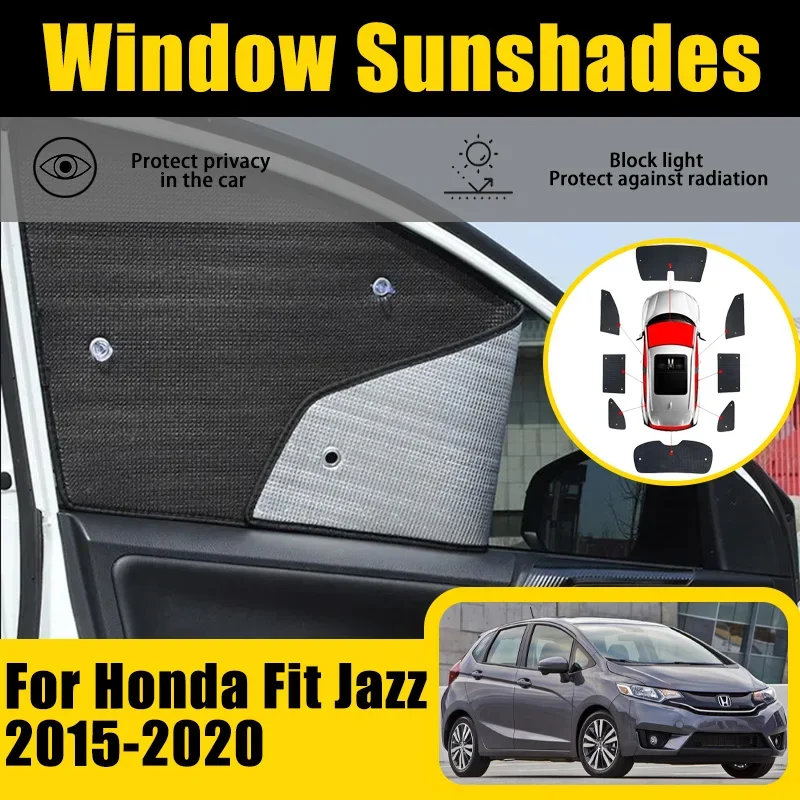 

Car Full Covers Sun Visor For Honda Fit Jazz 2015~2020 GK5 GK3 GP5 2016 2017 2018 Car Window Visor Sunshade Cover Accessories