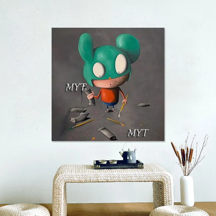 

Abstract Cute Figure Design Oil Painting, Acrylic Canvas Art, Kindergarten Wall Decor,Latest Arrival,Picture Artwork, Unframed