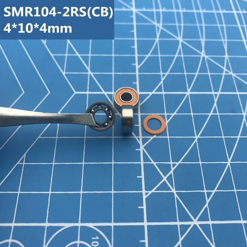 

SMR104-2RS CB ABEC-7 4*10*4 мм подшипник рыболовного судна цирконий гибридный керамический шарикоподшипник из нержавеющей стали SMR104 CB LD