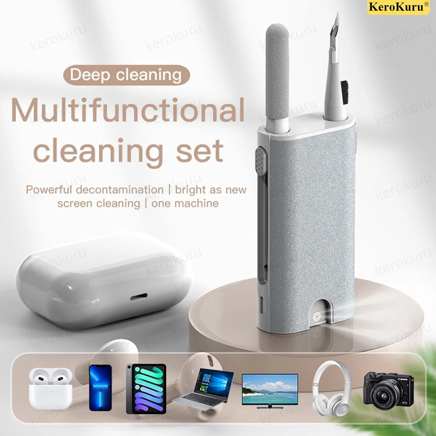 

5 in 1 Earphone Cleaner Brush Kit Camera Phone Tablet Laptop TV Screen Cleaning Tools Headset Cleaning Pen For Airpod Pro 3 2 1