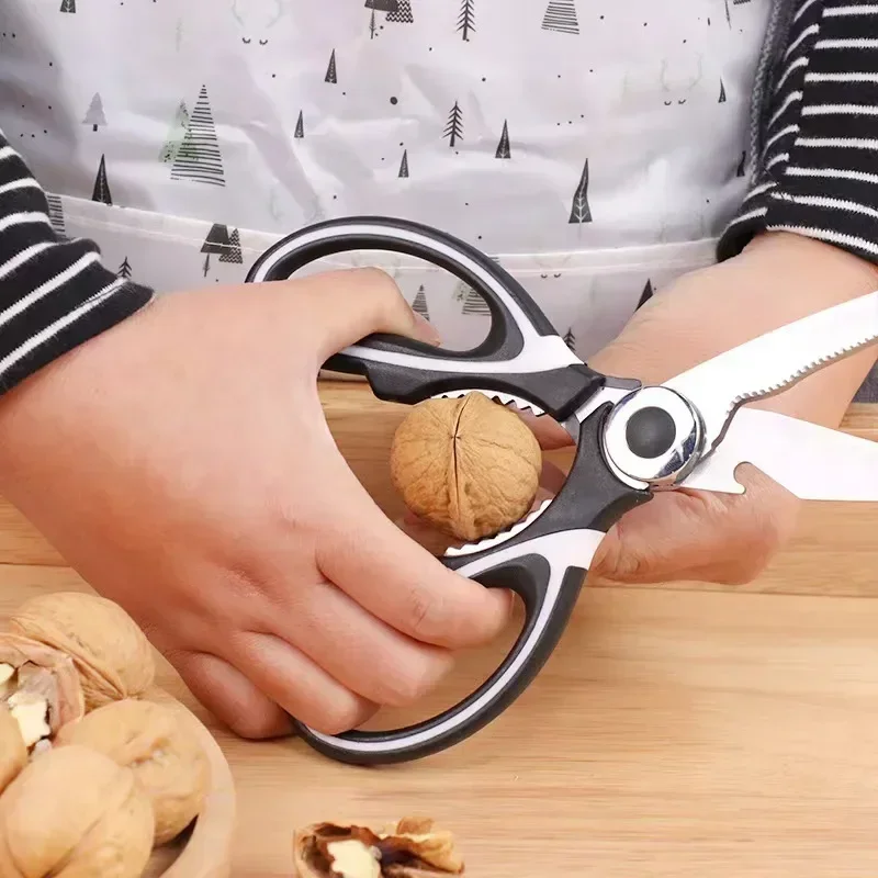Multifunction Stainless Steel Kitchen Tools Strong Home Vegetable Chopping Fish Food Chicken Bone  Scissors Multi-Purpose Tool image 5