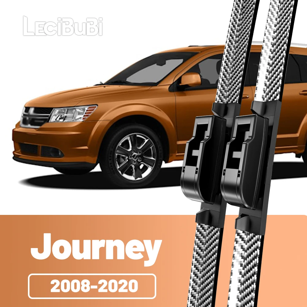 2 stücke Frontscheibe Scheibenwischerblätter Carbon Faser Scheibenwischer Für Dodge Journey 2008-2020 2009 2010 2011 2012 2013 2014