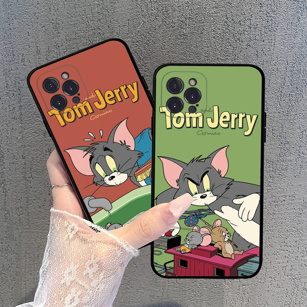 T-TOMES-A-AND-J-JERRYES Mousepad For IPhone 16 15 14 11 12 13 Mini Pro XS Max Cover 6 7 8 Plus X Funda Shell