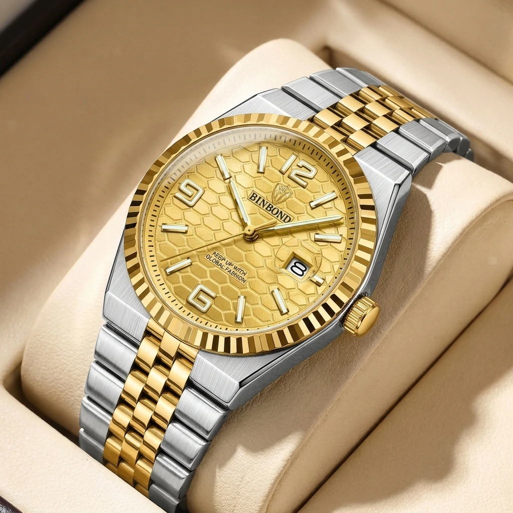 1 Stück Farbblock-Armbanduhr mit Wabenstruktur-Zifferblatt, schlicht und elegant, stilvolle und unisex-taugliche, trendige Armbanduhr für den Alltag.