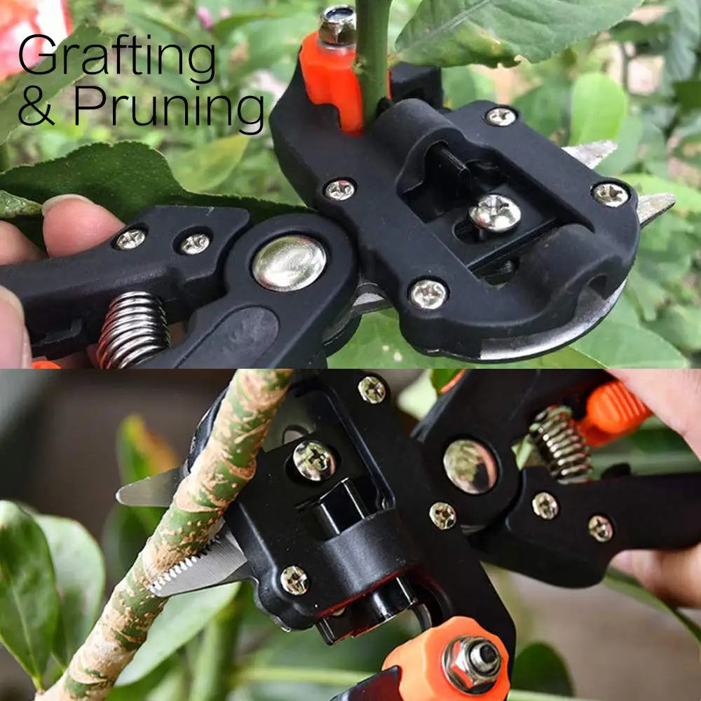 Professional Red Toolbox Grafting Pruner Garden Tool Farming Pruning Shears Scissor Fruit Tree Vaccination Secateurs With Tape