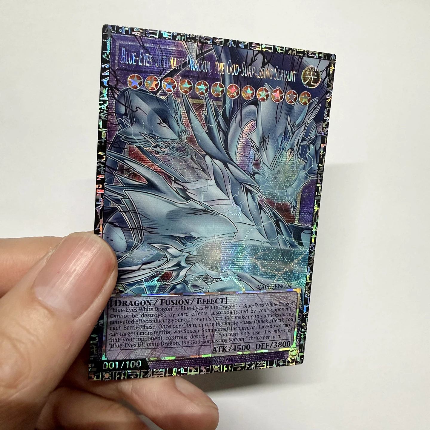 Yu-Gi-Oh der Sonnengott der Dunkelheit Geflügelter Drache von Ra Blaue Augen Ultimativer Drache DIY Proxy-Karten-Sammlung der Gott Übertrifft – Detail 6