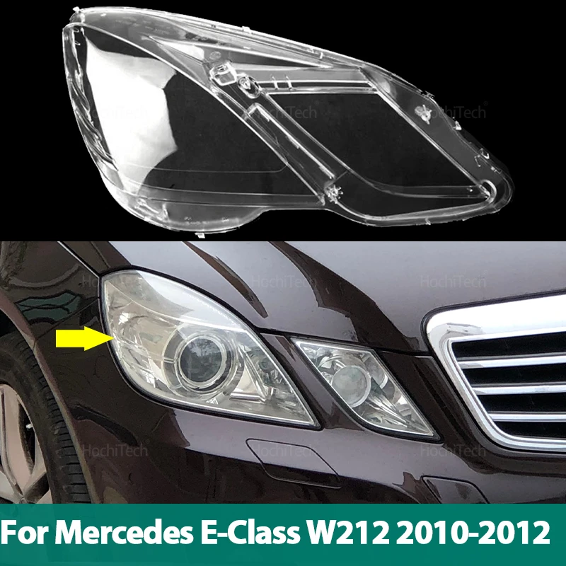 

Headlamps Lens Glass Shell Masks for Mercedes-Benz W212 E-Class 2010-2012 Transparent Lampshade Shade Car Front Headlight Cover