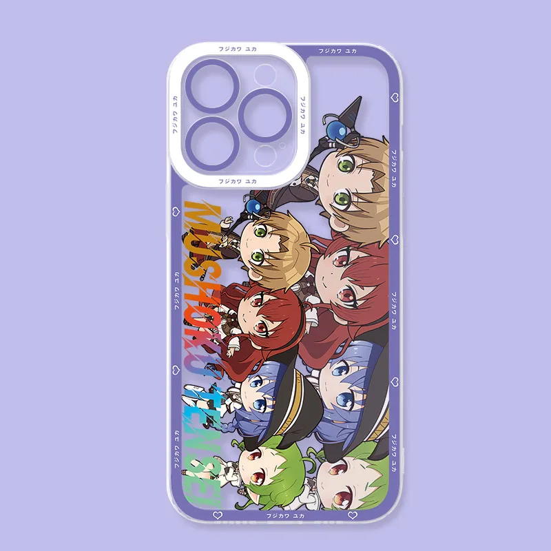 Mushoku Tensei Sylphiette Roxy Eris جراب هاتف آيفون 17 Air 15 14 13 12 11 Pro Max 16 15 14 Plus غطاء سيليكون مقاوم للصدمات