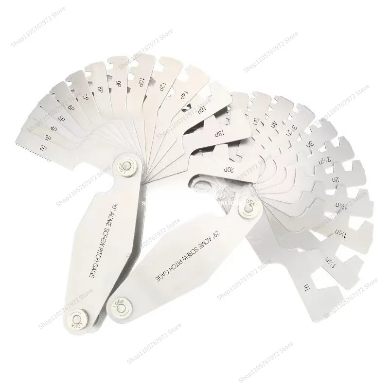 For stainless iron 29 ° imperial 30 ° metric metric ACME trapezoidal thread template T-pitch gauge
