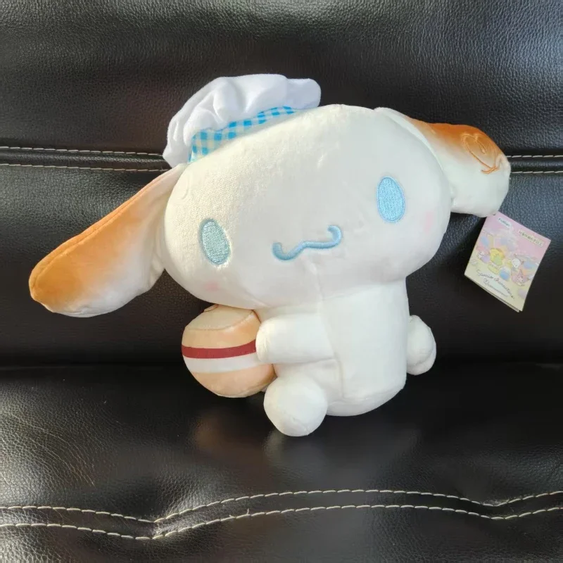 

Sanrio Cinnamoroll Melody Kuromi Bread Chef Series мультяшная плюшевая игрушка мягкая кукла пледы подушка украшение комнаты подарки для детей