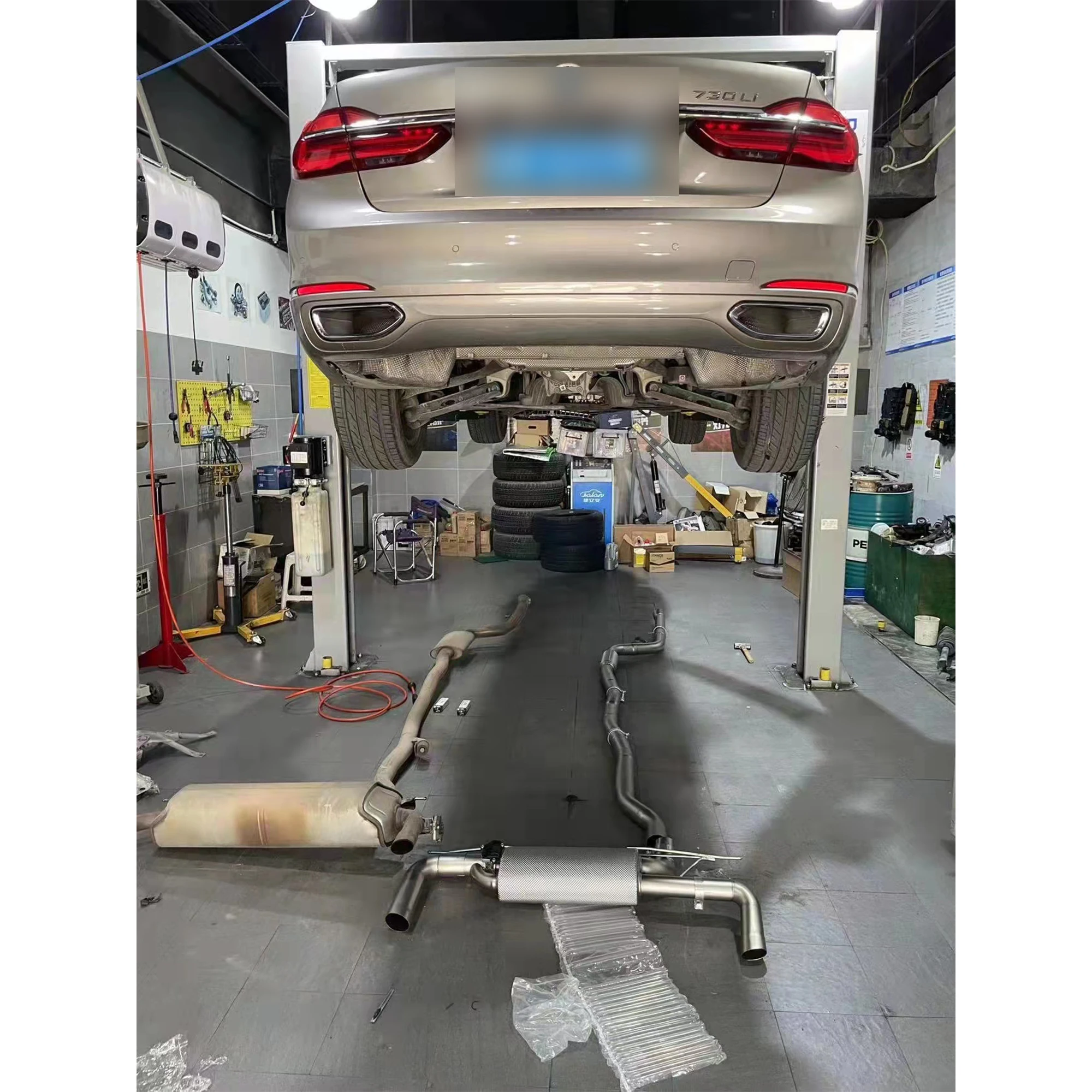 

Автомобильная выхлопная система WRAX для BMW 7 серии G12, глушитель Catback из титанового сплава с вакуумным клапаном для бесшовной установки