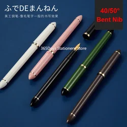 Originele Japan Matroos Lange Kunst Gebogen Vulpen 40/55 Graden Gebogen Penpunt Hars Pen Voor Het Schrijven Van Relatiegeschenk