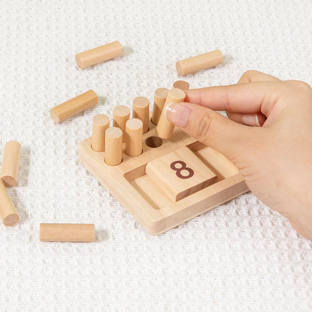 เด็ก Montessori ไม้ Sensory Math Board Stick นับการจับคู่บล็อกจํานวนการเรียนรู้ก่อนวัยเรียนของเล่นเพื่อการศึกษาเด็กวัยหัดเดิน