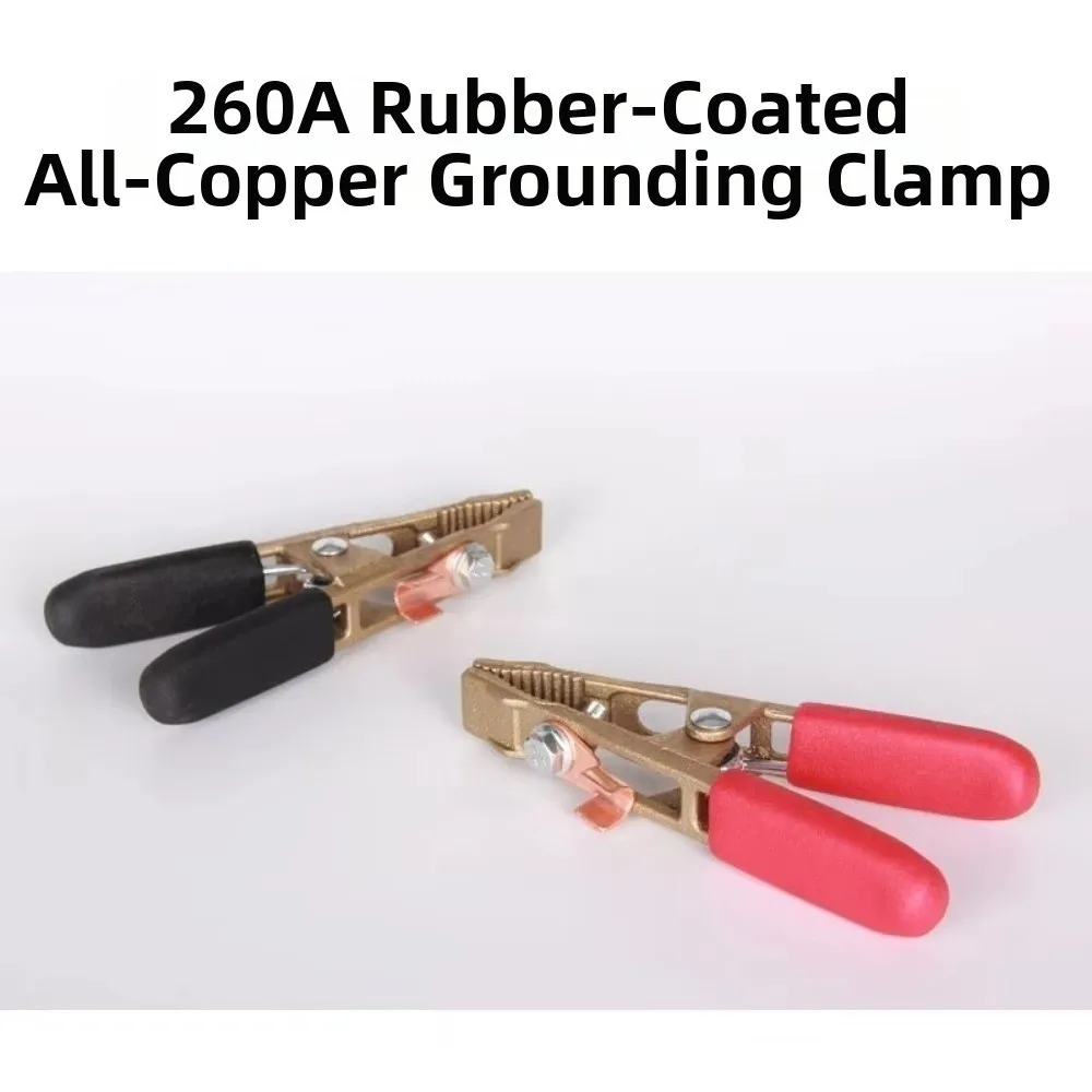 260A Earth Cable Clamp Brass Heavy Duty Electric Argon Arc Welding Pliers A Shape Safety Welding Plasma Machine for TIG/MIG/MMA