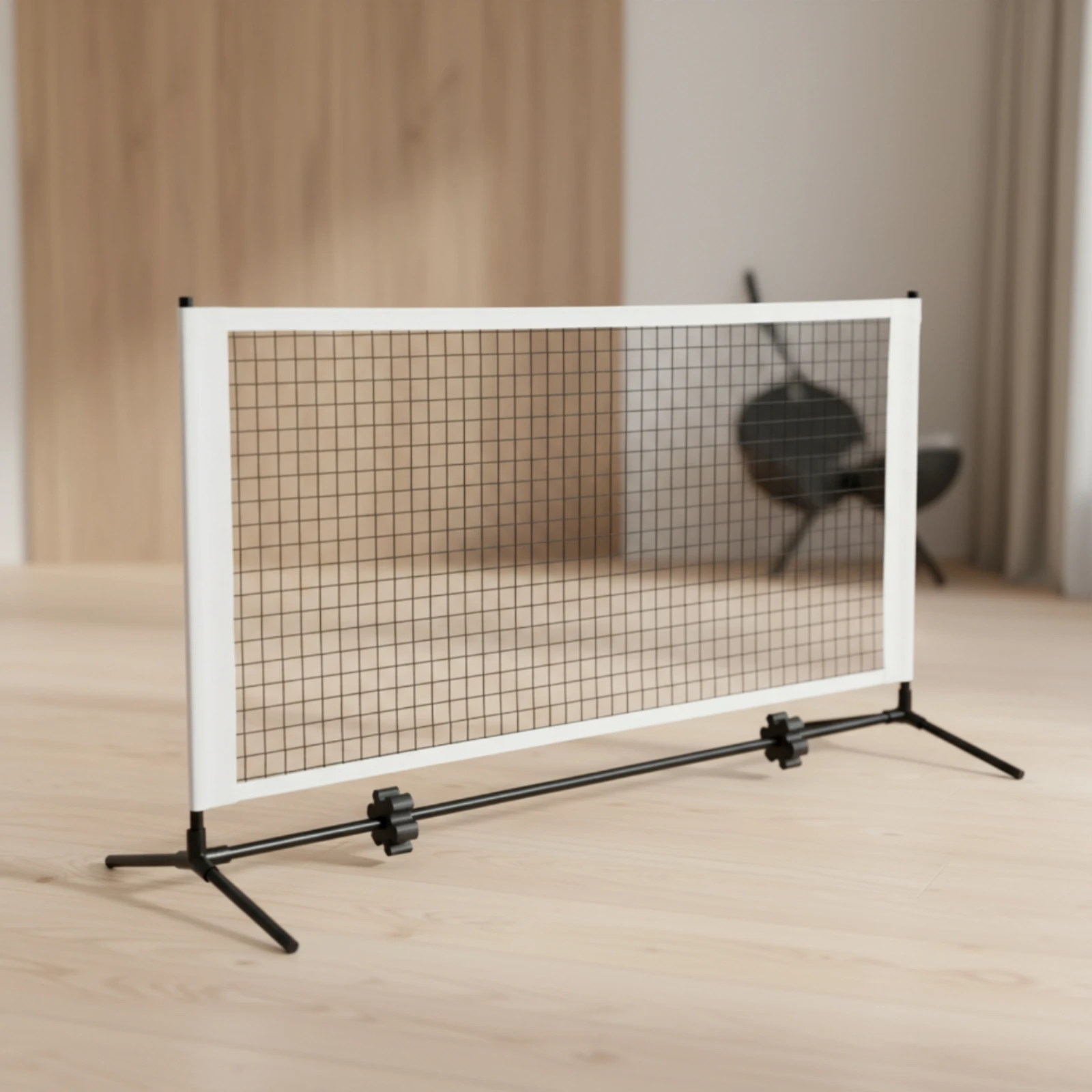 Home Practice Pickleball Net with Metal Frame Lightweight Easy Setup Training Target Quick Storage Design