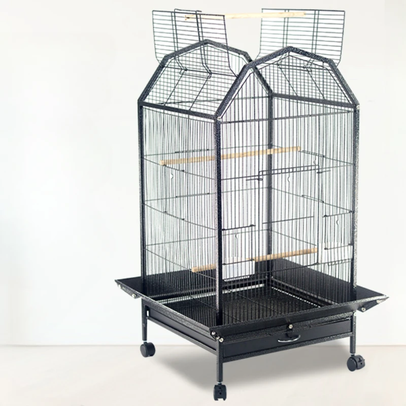 Nest Parrot Cover Bird Cages House Large Outdoor Habitat Bird Cages Products Stuff Feeder Gabbia Pappagallo Bird Supplies RR50BN