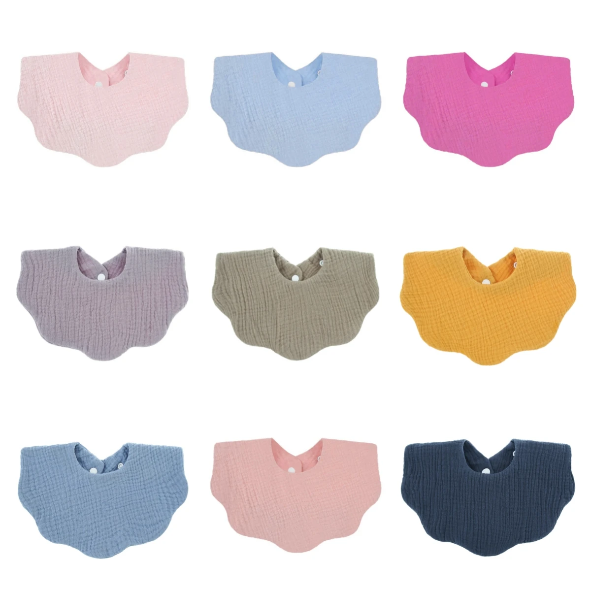 Neugeborene Lätzchen Säugling Spuckt ücher Baby Zeug Fütterung Sabber Bandana Speichel Handtuch Kleinkind einfarbig Lätzchen Baby zubehör