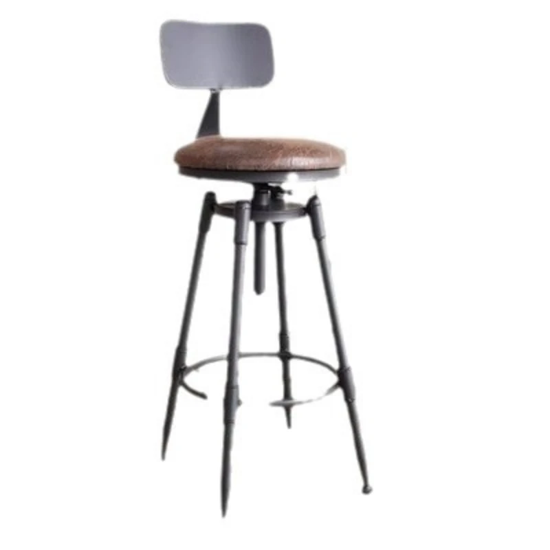 

Chair Wrought iron ba ir Rotating lift Spiral high stool Backrest high