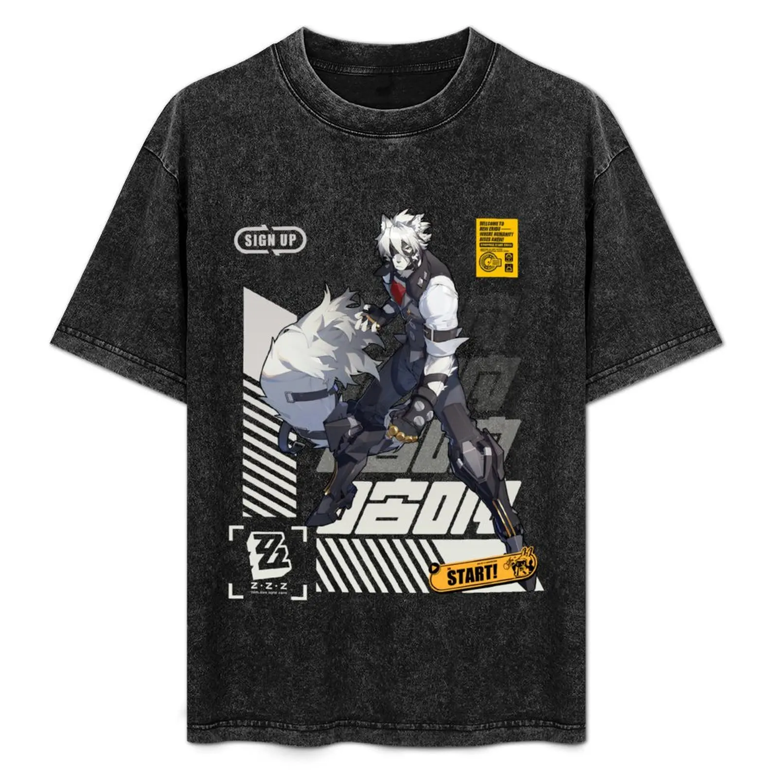 

Agent Von Lycan (Zenless Zone Zero) T-Shirt Plus Size Simple Casual Top