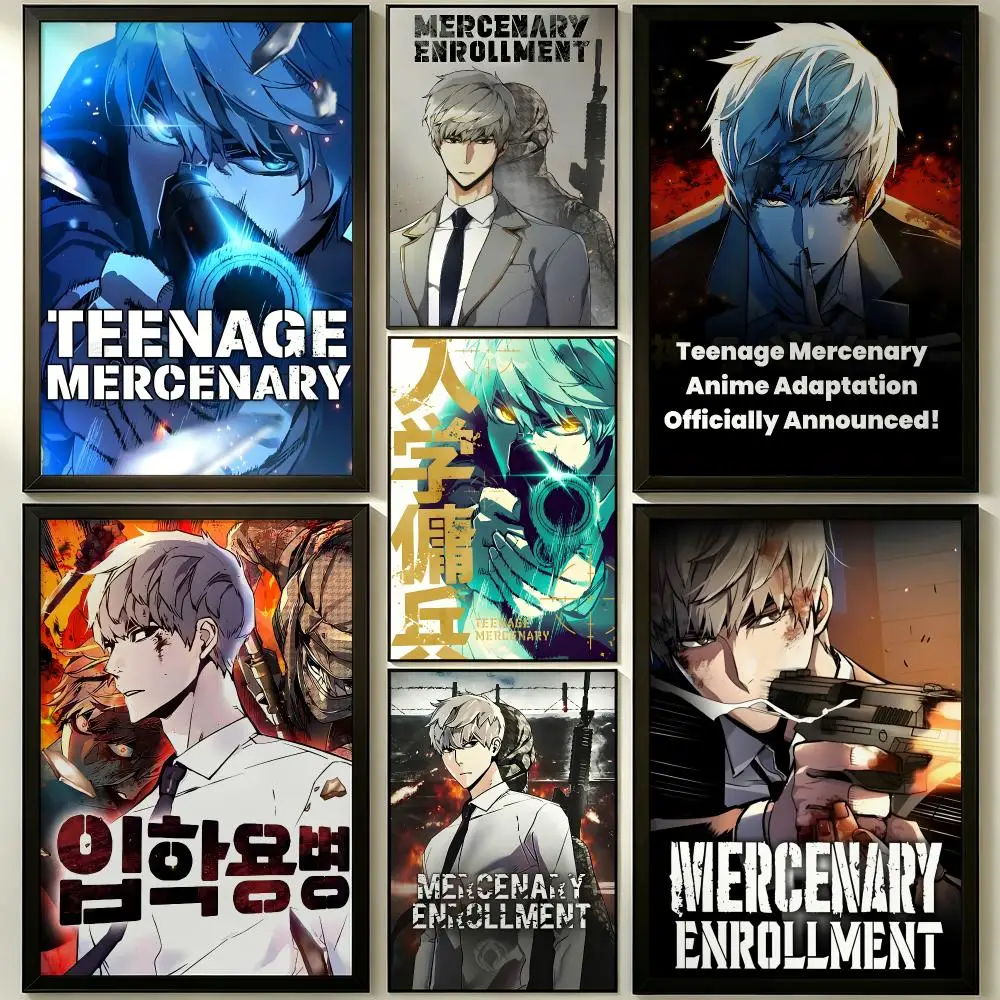 manhwa Teenage Mercenary Poster HD Poster Sophisticated Modern Aesthetic Wall Art For Living Room Bedroom Office Cafe Decor