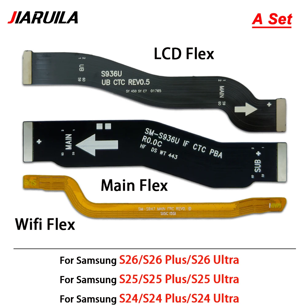 1Pcs Main Flex Cable For Samsung S26 S25 S22 S23 S24 Plus Ultra Signal Antenna Main Board Connector LCD Motherboard Flex Cable