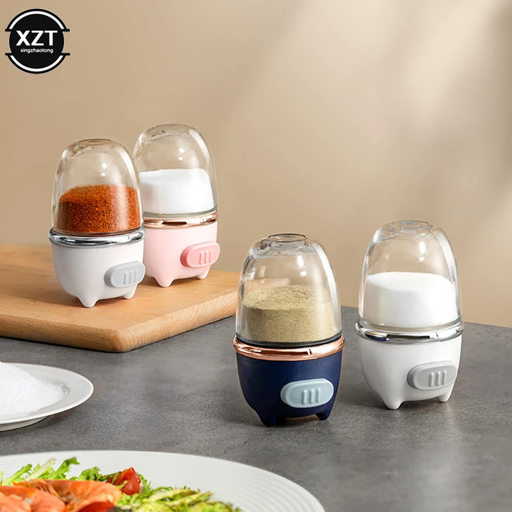 Kitchen  0.5g Metering Push Type Quantitative Salt Shaker Seasoning Jar Tool Pepper Spice Container Salt Control Bottle Gadget