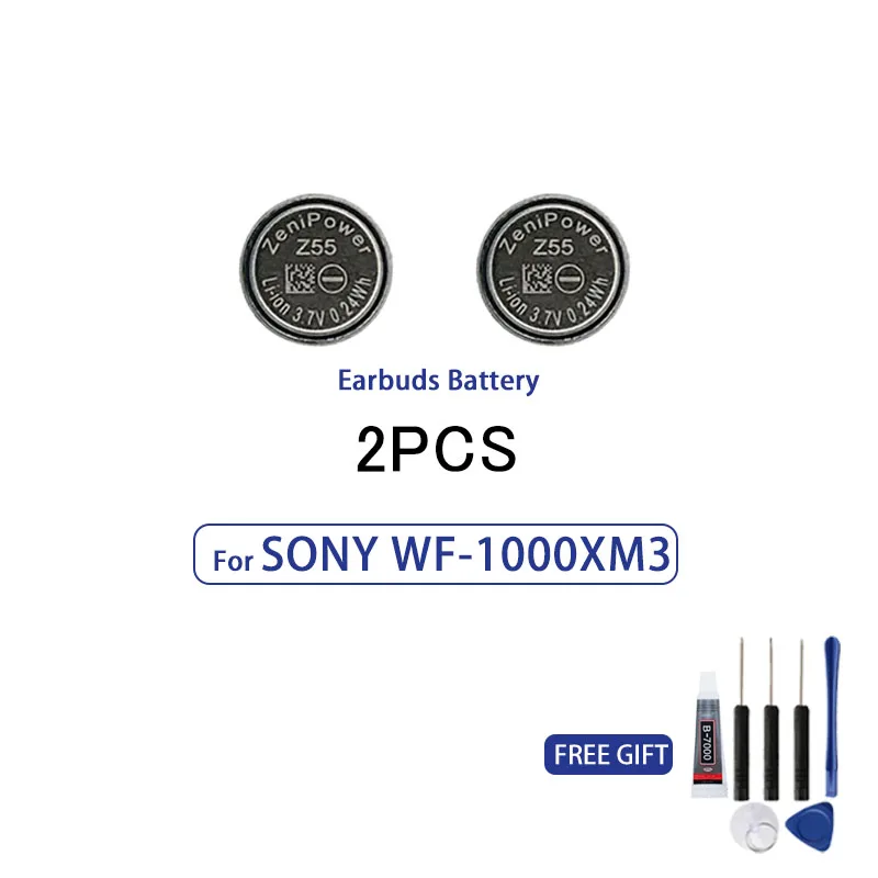 100% original ZeniPower Z55 battery 3.7V 65mAh for SONY WF-1000XM3 XM3 WF-SP900 WF-SP700N TWS headphones