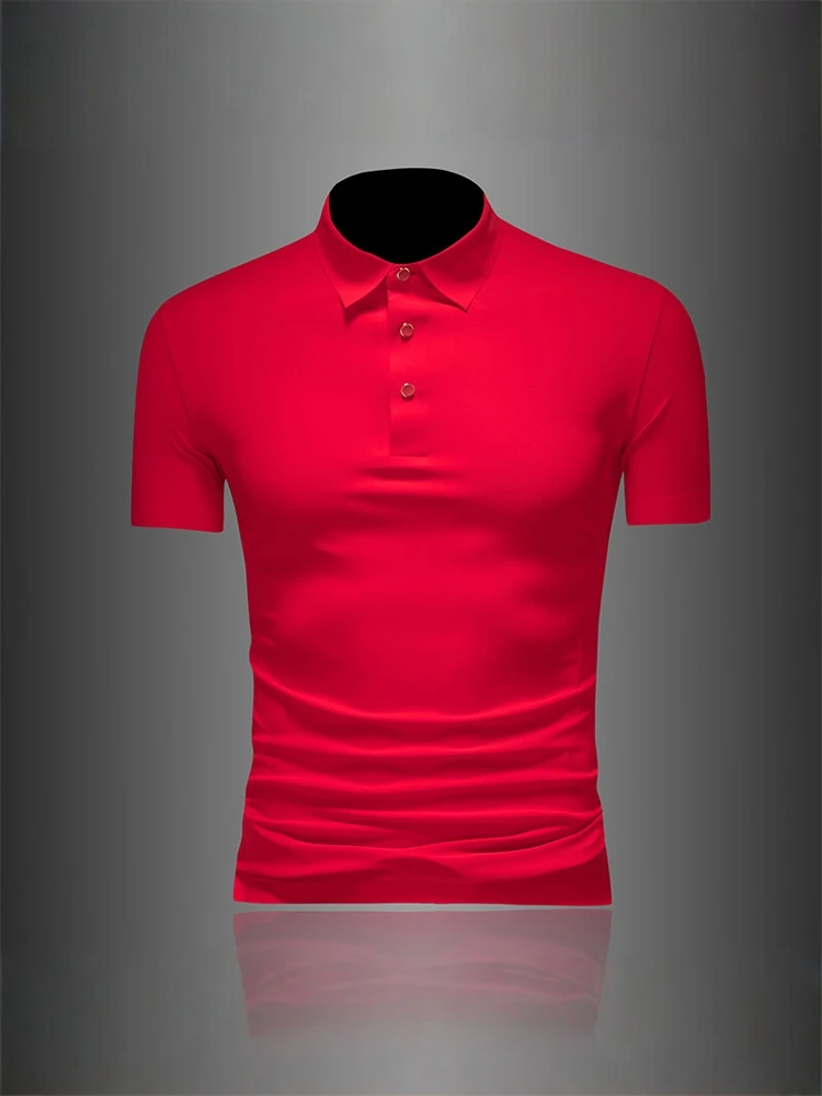 

irt ort Sve Men's Casual High-end Slim Fit Summer New Sle Trendy Brand Breathable Large Size f Sve T-irt