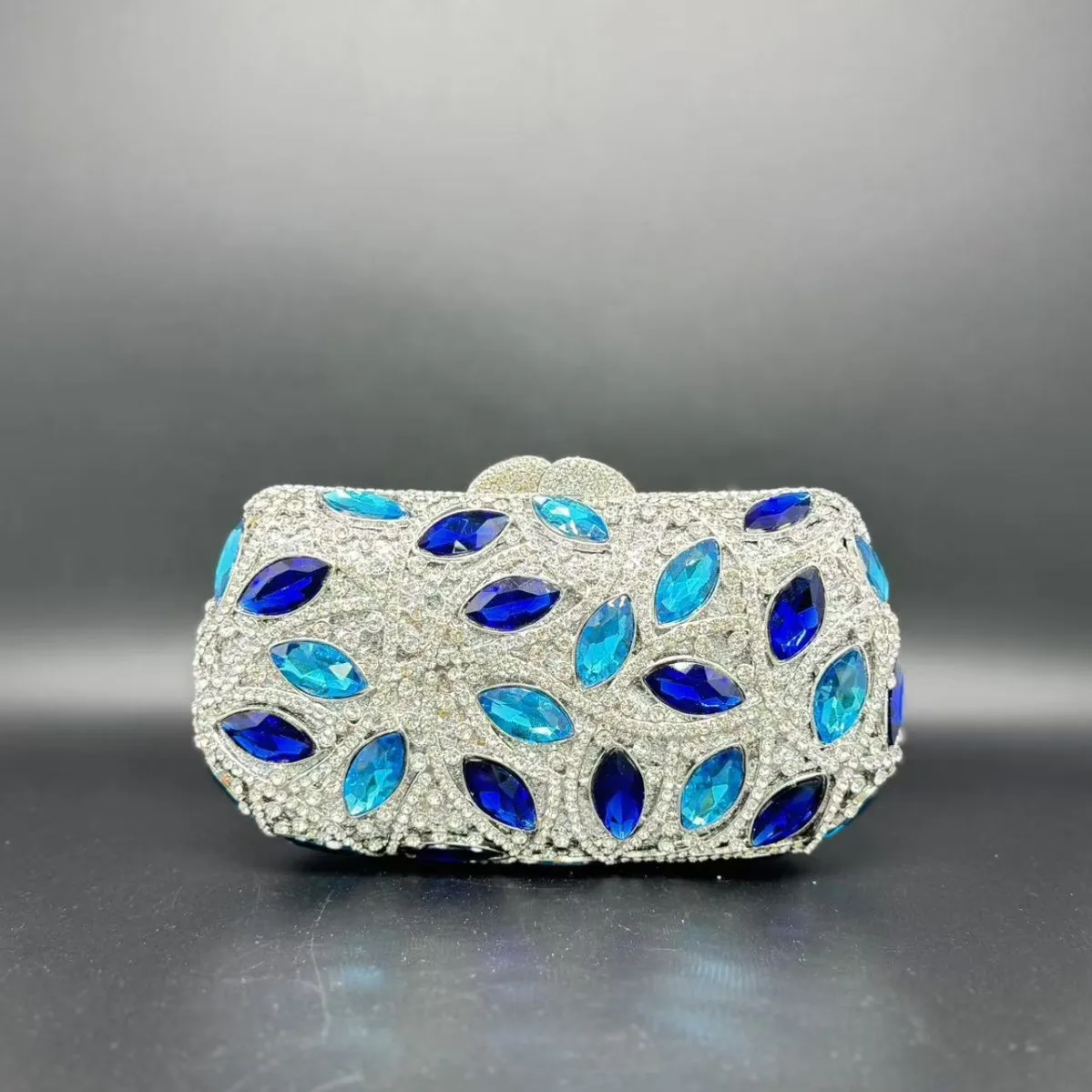 

Clutch bag new peacock open screen diamond dinner handbag banquet luxury full of diamonds clutch bag