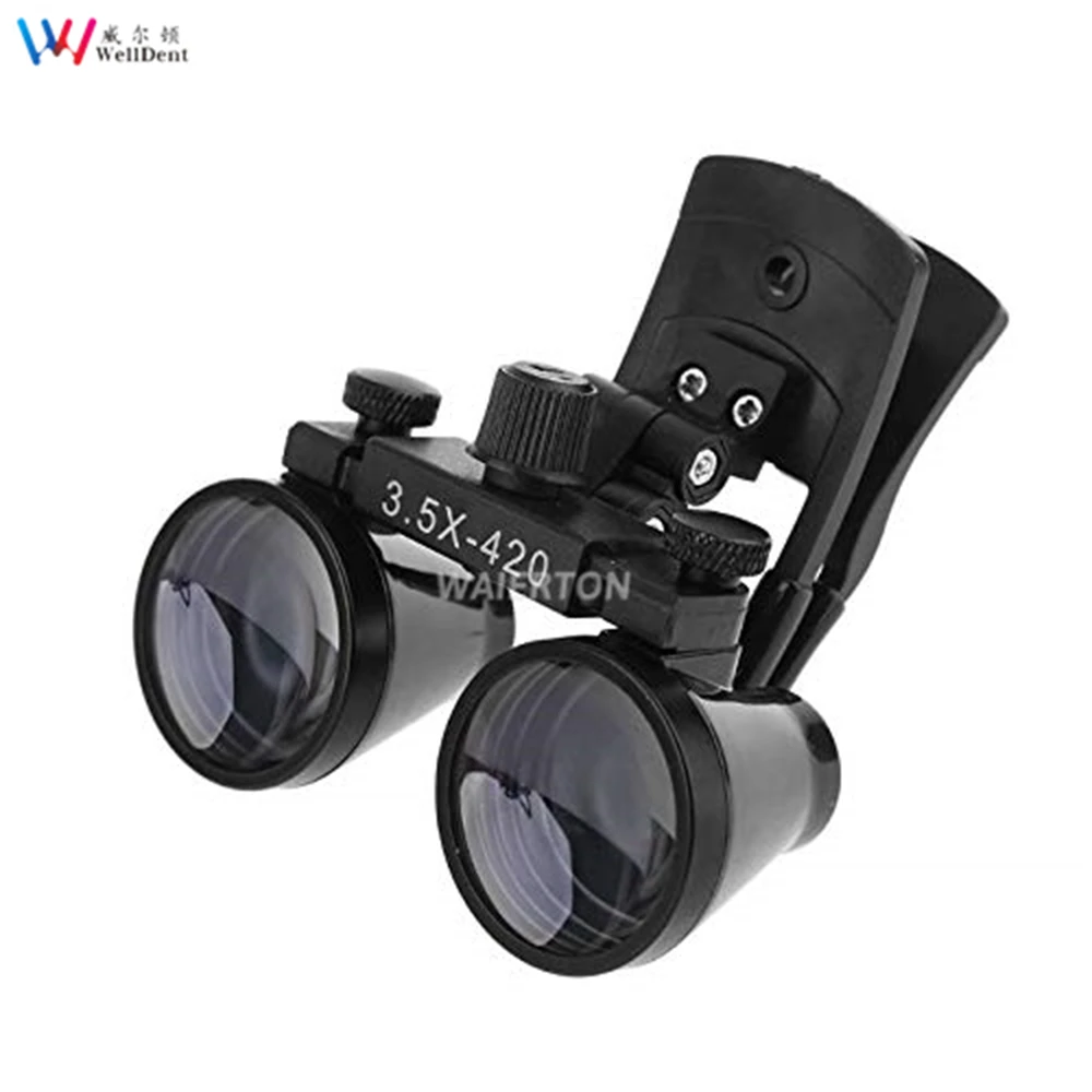 

2.5X-3.5X Magnification Binocular Dental Portable Clip Loupe Surgical Magnifier Medical Operation Loupe Lamp