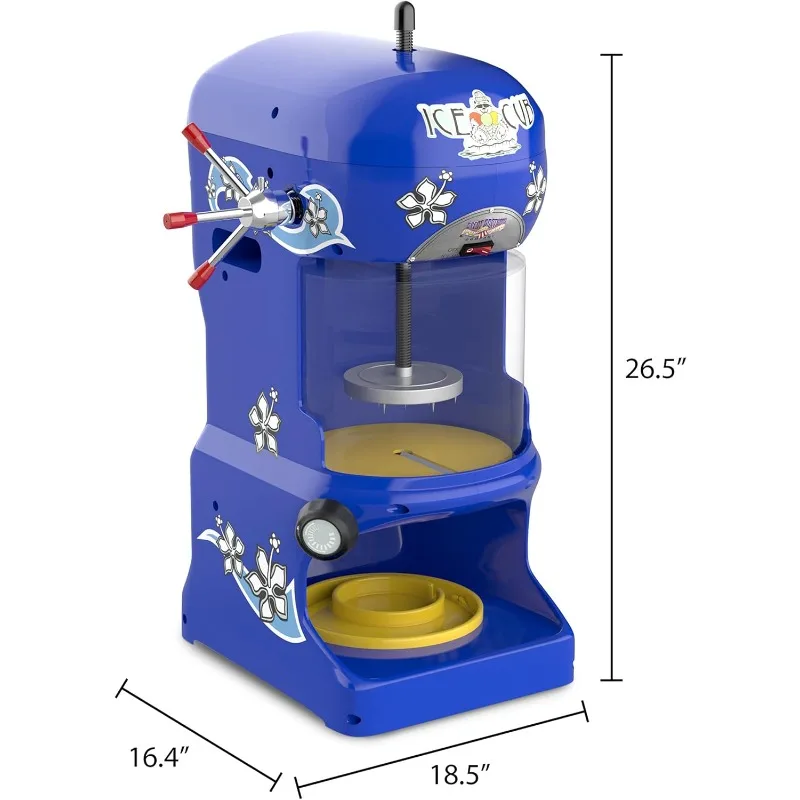 Ice Cub Shaved Ice Machine - Powerful Crushed Ice Maker and Snow Cone Machine for Parties, Concessions