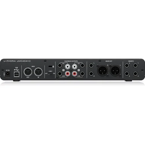 Behringer UMC404HD 4x4 سطح المكتب USB واجهة الصوت كارت الصوت الغيتار الكهربائي تسجيل مباشر كارت الصوت الخارجي