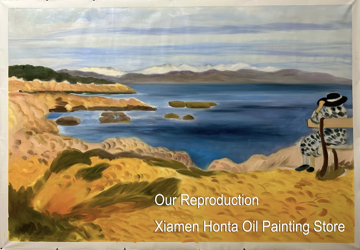 Hand Painted Oil Painting Reproduction Cap d'Antibes  Henri Matisse Fauvism Landscape Canvas Wall Art For Living Room Home Decor