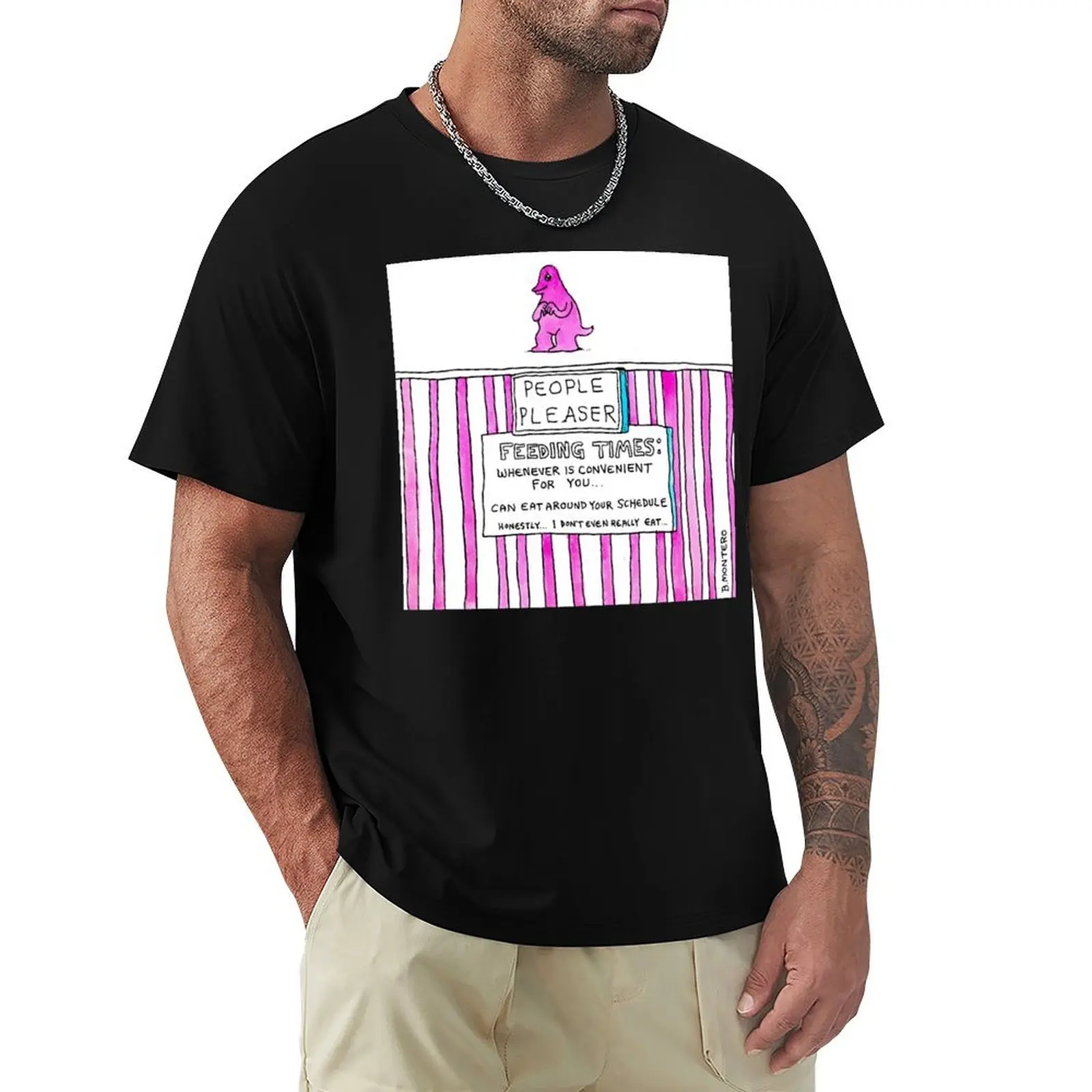 People Pleaser T-Shirt Active Sports Short Sleeve Cotton Shirt