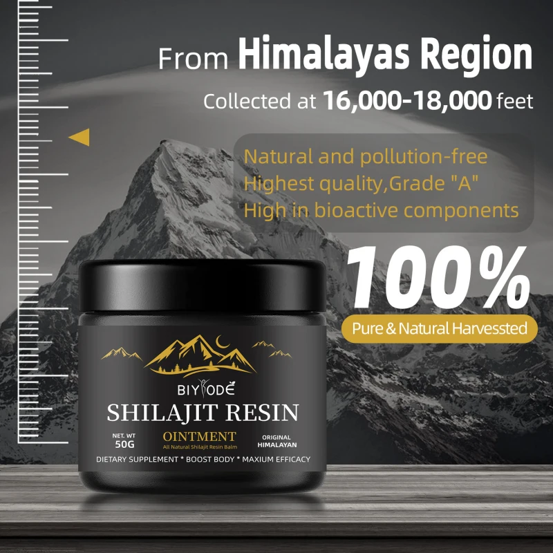 50-150g Organic Authentic Himalayan SHILAJIT Soft Resin Natural Premium Resin Body Care Lab Fulvic Acid Tested