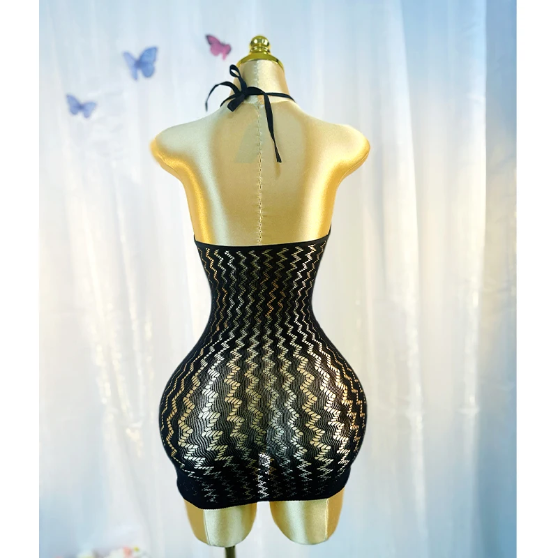 Seksowna damska sukienka z siateczki bez bikini, ażurowa, obcisła, prześwitująca odzież plażowa, letnia odzież kąpielowa damska DS490