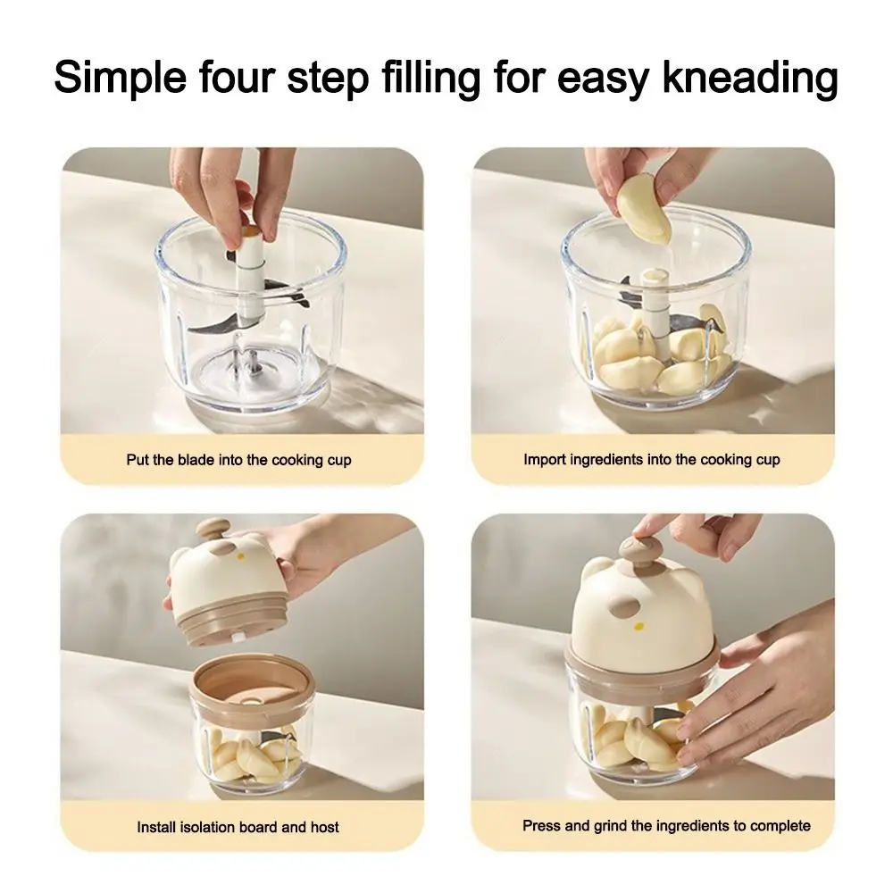 Portable Mini Electric Garlic Chopper Multi-Function Rechargeable Meat Grinder Baby Food Maker Kitchen Tools