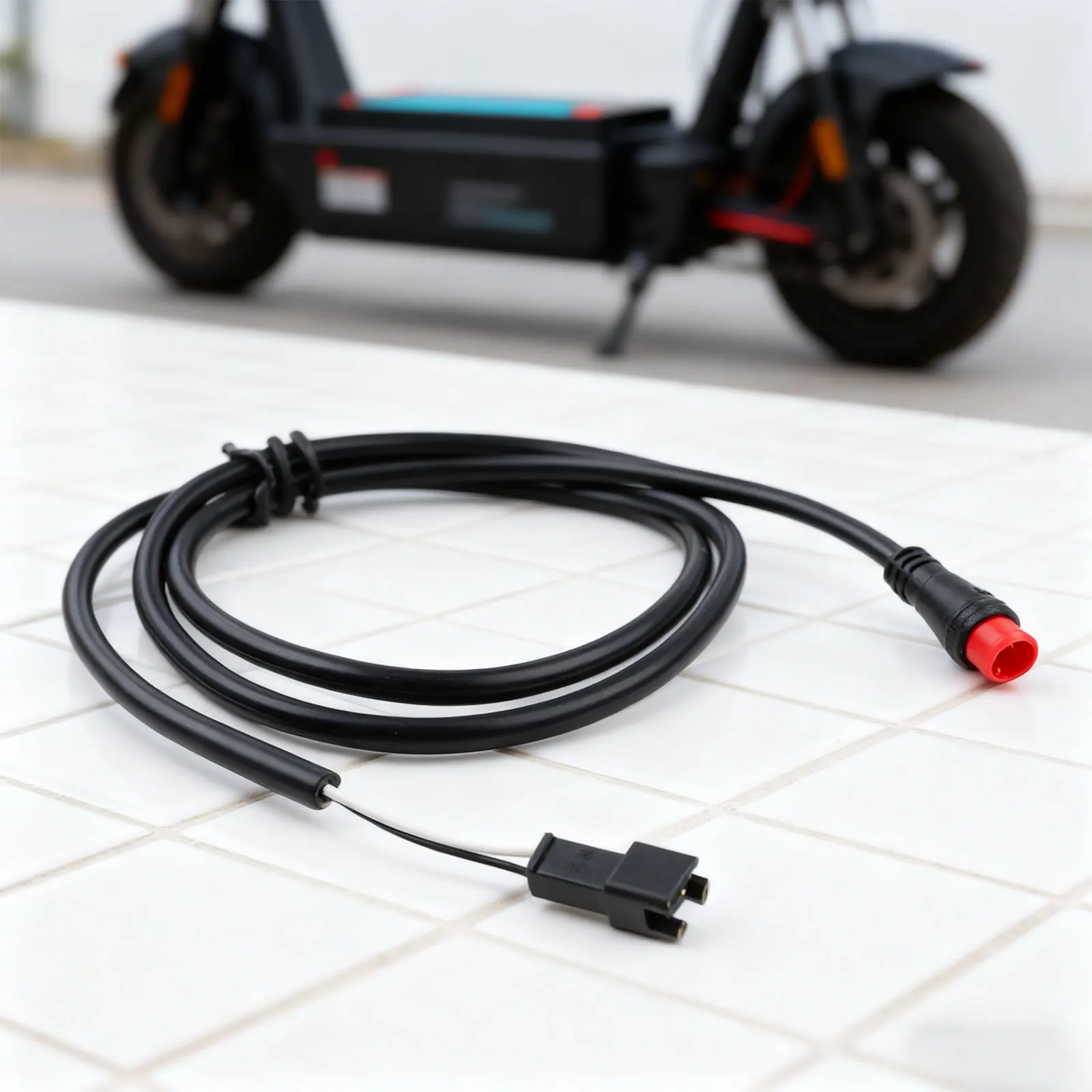 

Scooter Brake Cable Brake Extension Cable Approx 830mm 2pin Waterproof Adapter Easy To Install 2pin Waterproof Cable