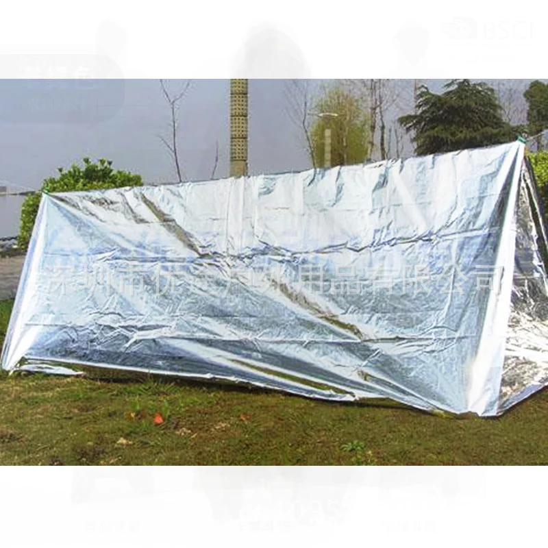 

Thermal Insulation Outdoor Emergency Sleeping Bag Tent - Thickened Compression First Aid Blanket Tin Foil Survival Blanket for
