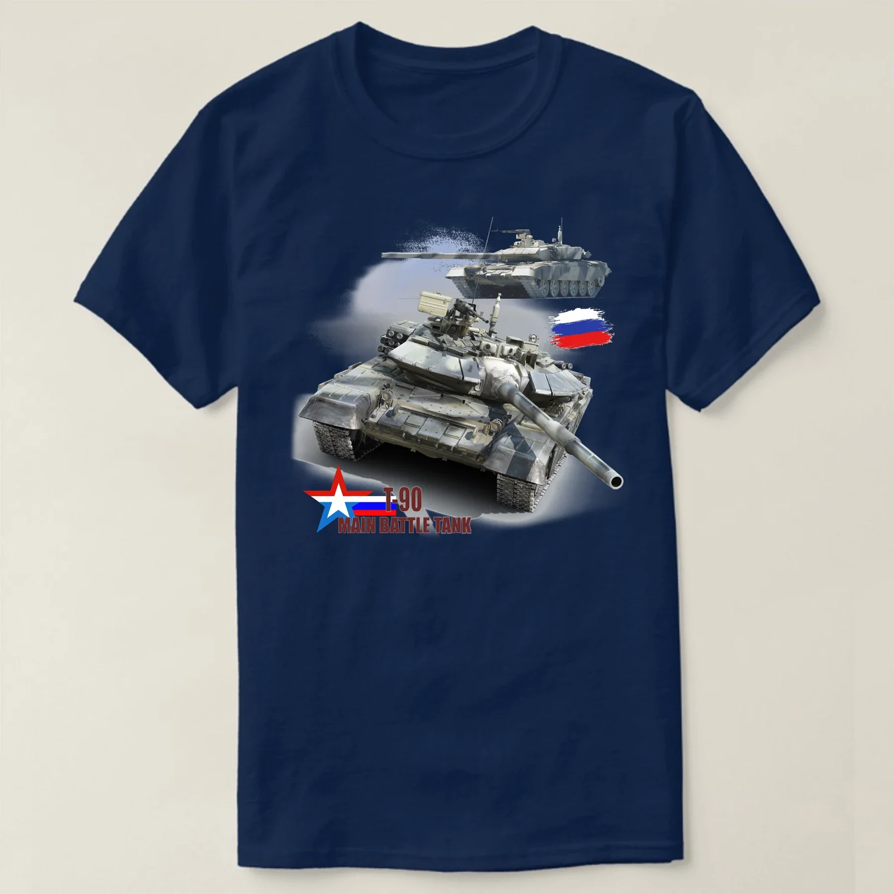 Russian Army Panzer T-90 Main Battle Tank Military Fans T Shirt. Short Sleeve 100% Cotton Casual T-shirts Loose Top Size S-3XL