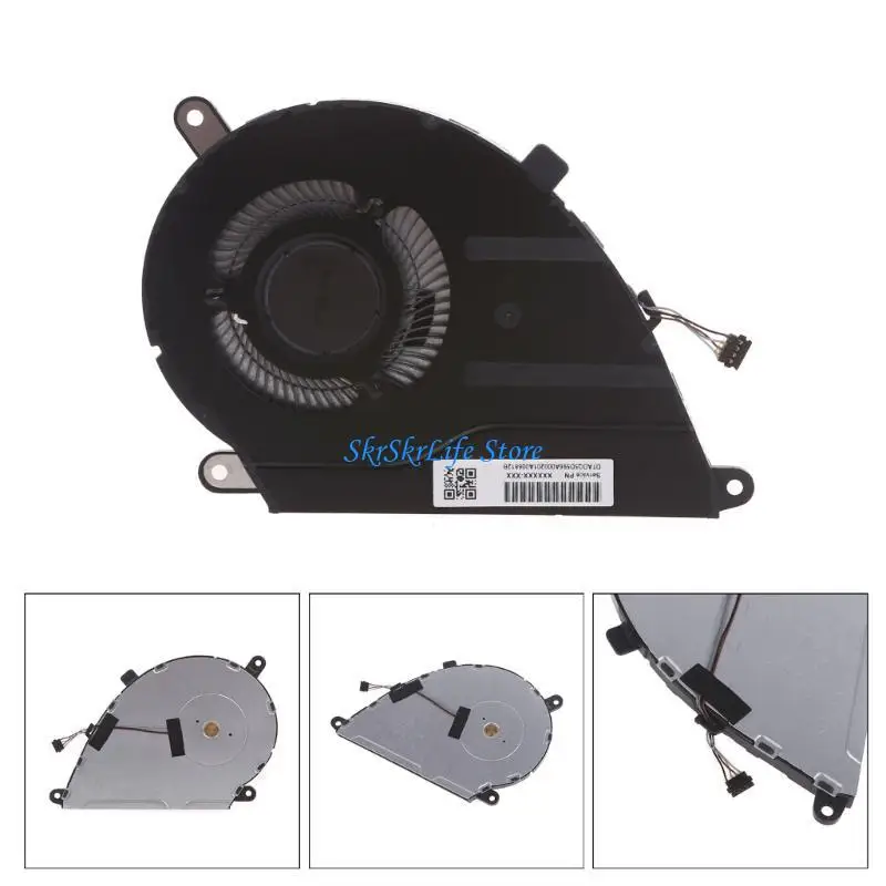 

E65E 4Pin 0.5A 5V Notebook CPU Cooling Fans CPU Cooler for HP 14C-CA C640 Chromebook